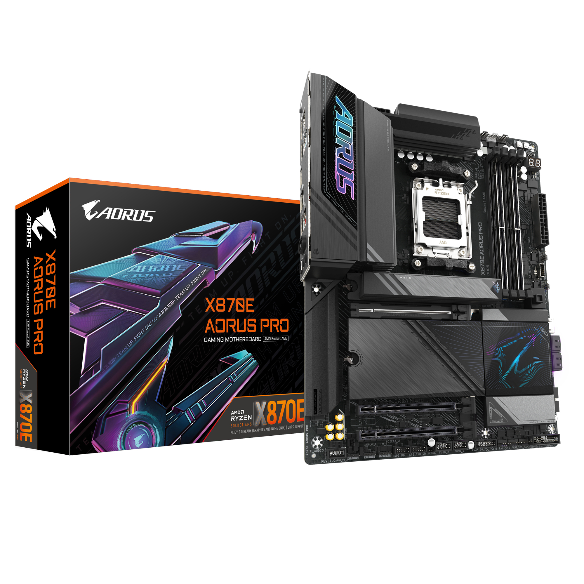 Bekijk afbeelding 1 van Gigabyte X870E AORUS PRO (X870,AM5,ATX,DDR5)